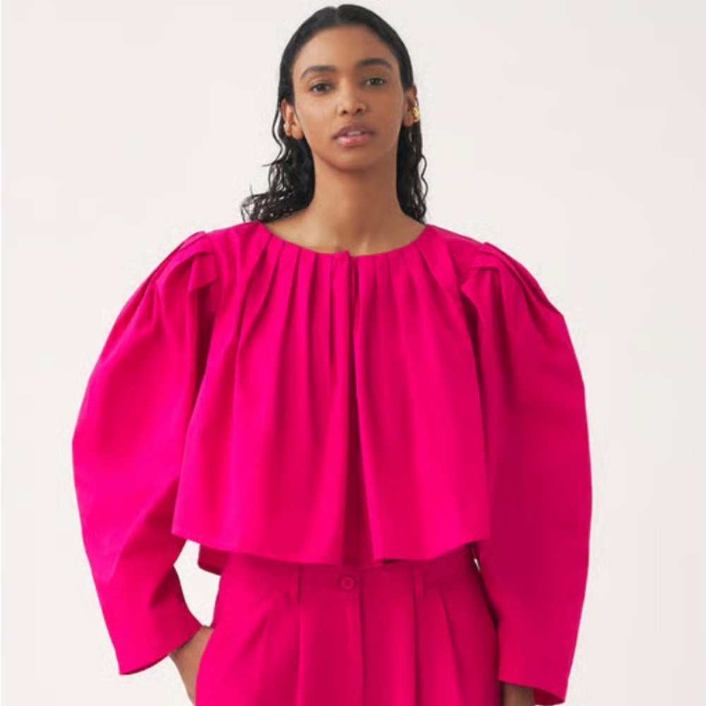 Antik Batik Cropped Jacket In Pop